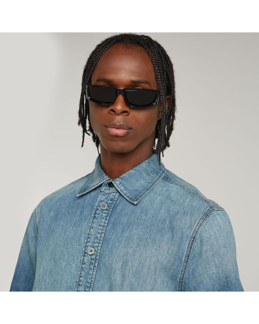 G-Star Regular Denim Overhemd in het Blue voor heren