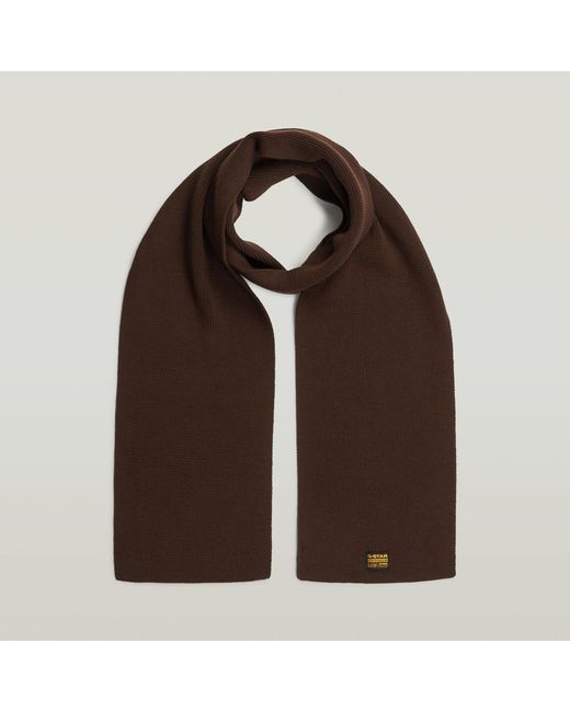 G-Star Brown Effo Scarf for men