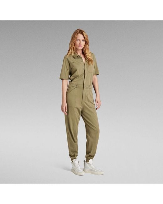 G-Star RAW Track Jumpsuit in het Green