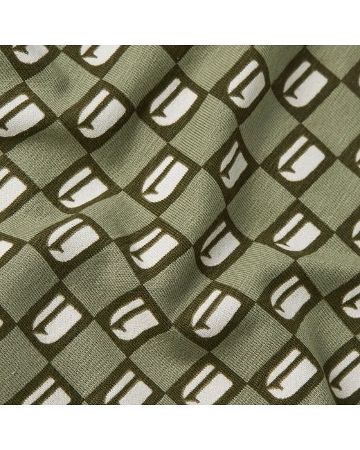 G-Star Green Tee And Short Pajamas Set