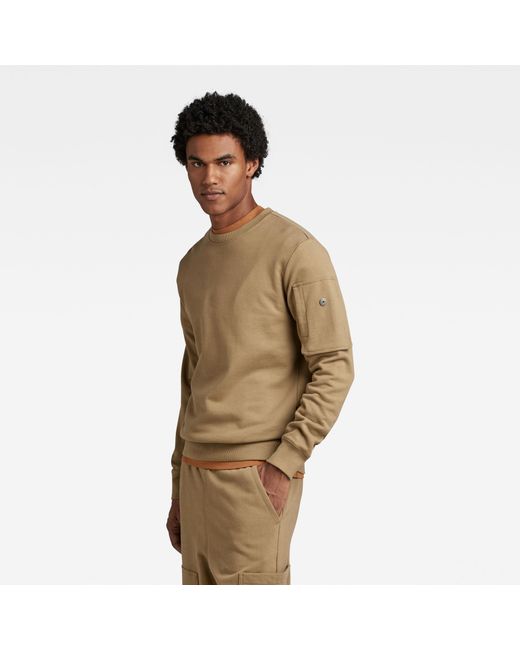 G-Star RAW Sweater Cargo Pocket in het Groen voor heren | Lyst NL