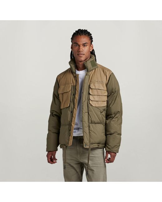 G-Star Green Attac Utility Pm Puffer for men