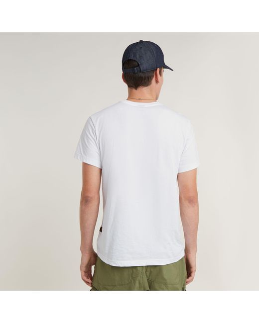 T-Shirt Palm Originals G-Star RAW pour homme en coloris White