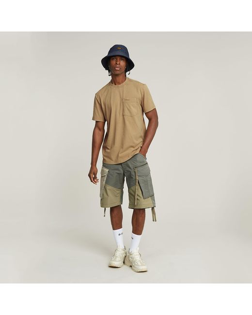 G-Star Green Rovic Loose Pm Shorts for men
