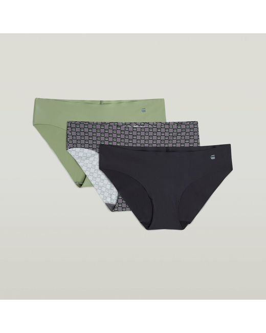 G-Star Blue Hipster No Vpl Brief 3-Pack