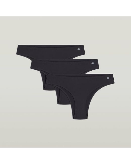 G-Star Blue Hipster No Vpl Brief 3-Pack