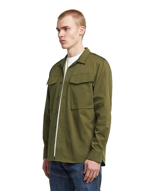 G-Star Green Cargo Pocket Regular Shirt for men