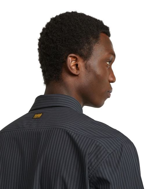 G-Star Blue One Pocket Regular Shirt for men