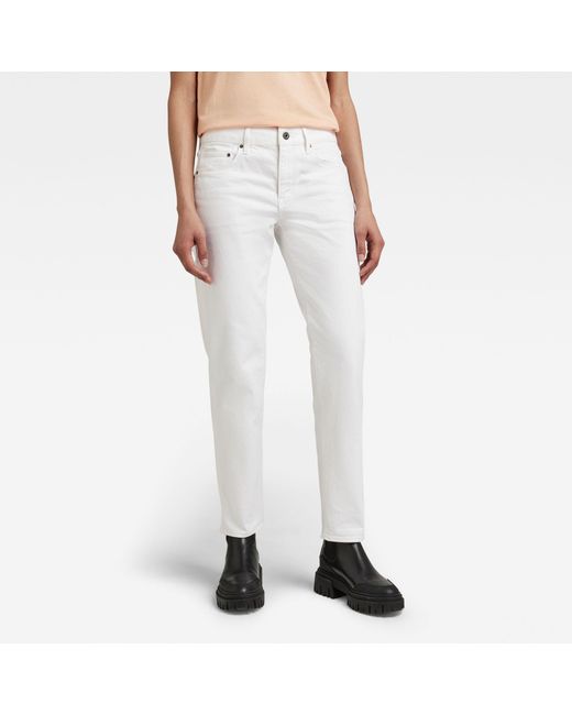 G-Star RAW Kate Boyfriend Jeans in het Wit | Lyst NL