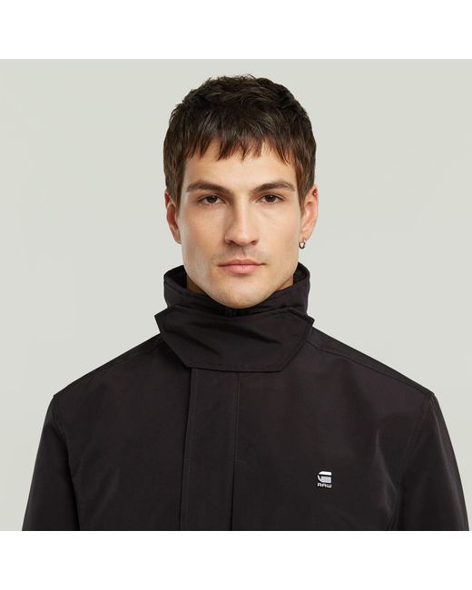 G-Star Garber Trenchcoat, Nicht Wattiert in Black für Herren