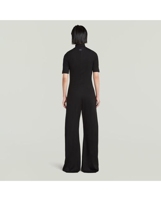 G-Star Black Wide Leg Jumpsuit