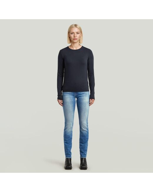 G-Star Blue Midge Slim Straight Jeans