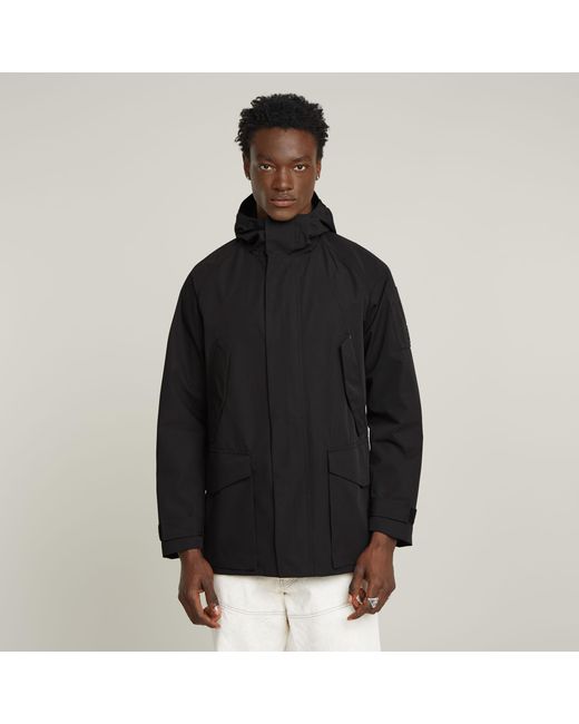 G-Star Multipocket Unpadded Parka in het Black voor heren
