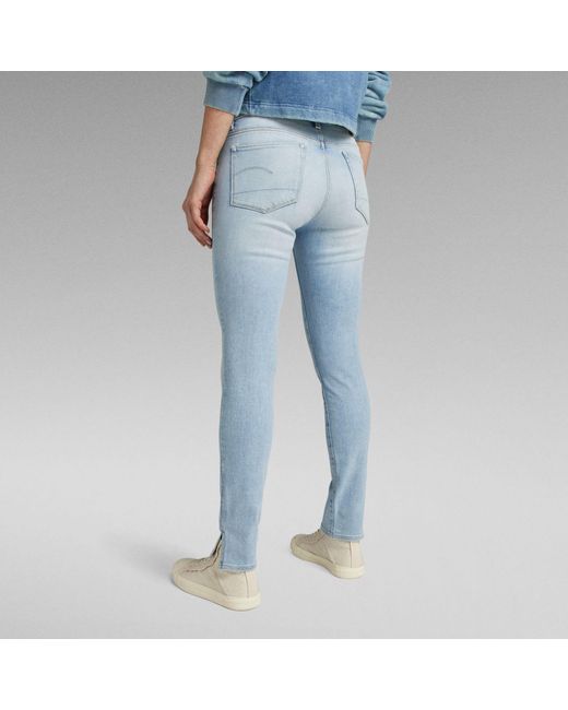 G-Star RAW Blue 3301 Skinny Split Jeans