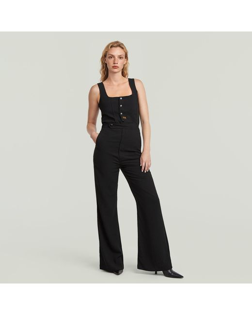 G-Star High Waist Jumpsuit in het Black