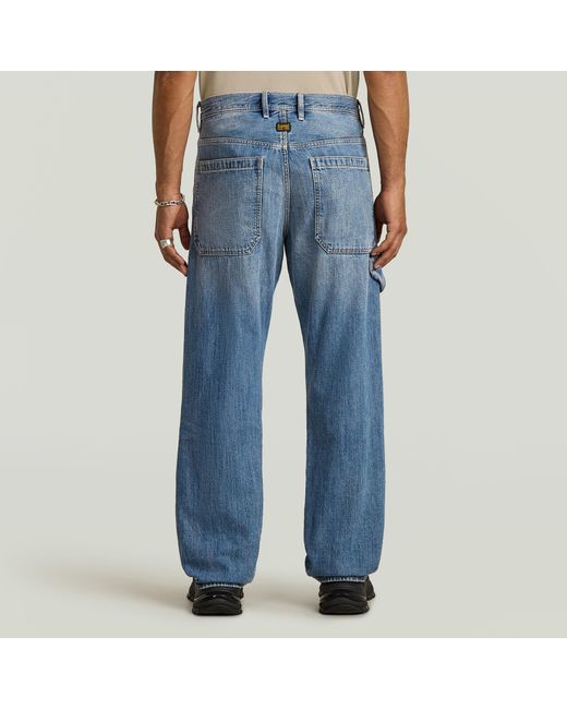G-Star Carpenter 3D Loose Jeans in het Blue voor heren
