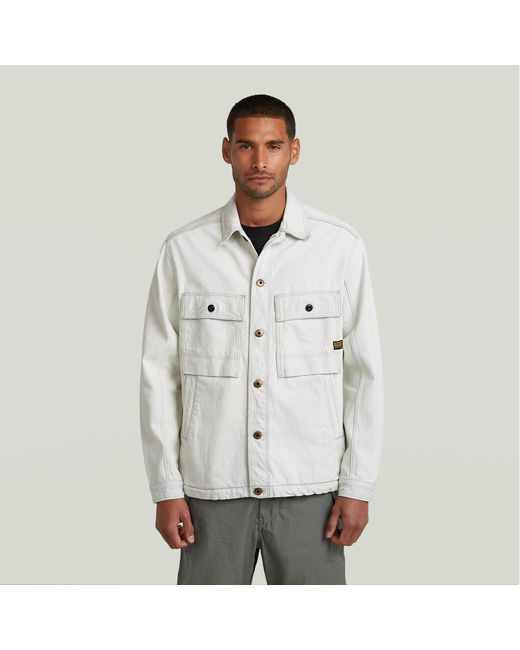 G-Star Mosa Overshirt in Gray für Herren
