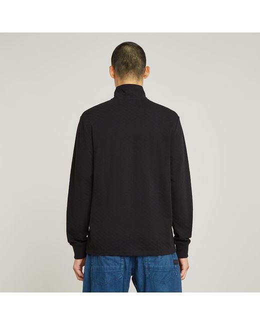 G-Star Checquard Tweeter Half Zip in Black für Herren