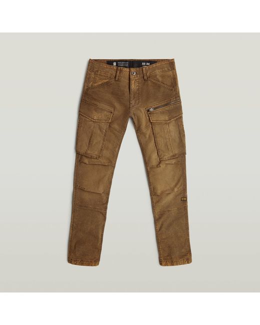 G-Star Rovic Zip 3D Regular Tapered Broek in het Natural voor heren