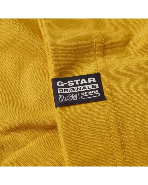 G-Star RAW Essential Loose T-shirt in het Yellow voor heren