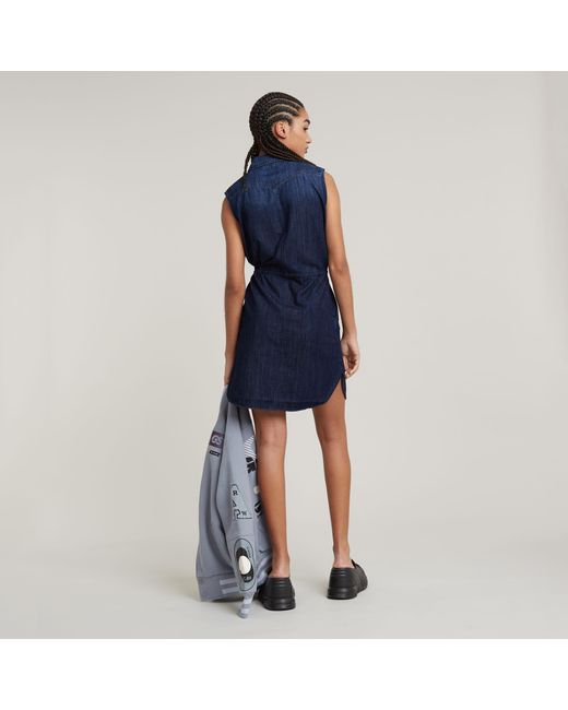 G-Star Blue Tacoma Shirt Dress