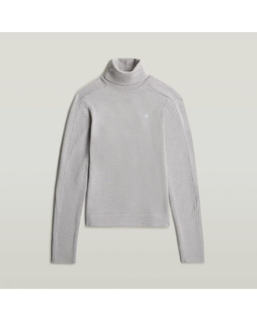 Pull Core Turtle Slim G-Star en coloris Gray