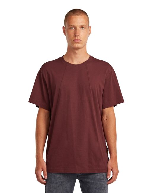 G-Star Red A Line Loose T-Shirt for men