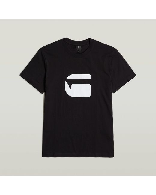 G-Star RAW Burger Logo T-Shirt in Black für Herren