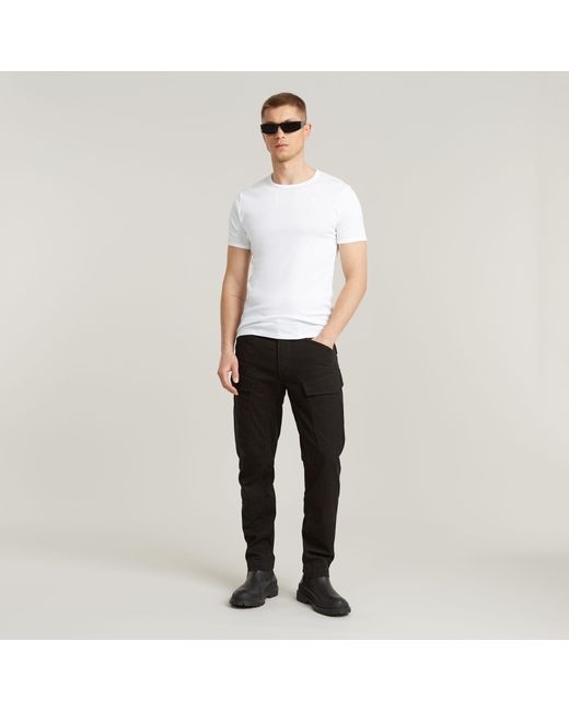 G-Star Black G-Star Raw Cargo Regular Tapered Pants for men