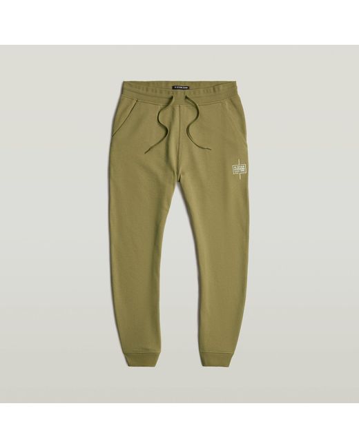G-Star Green Logo Sweat Pants for men