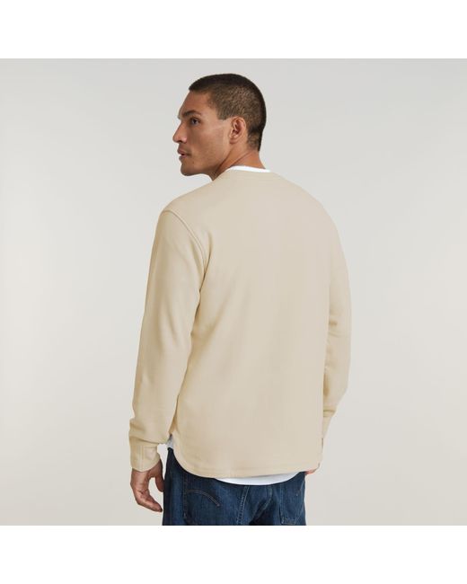 Sweat Stepped Hem Relaxed G-Star RAW pour homme en coloris Natural