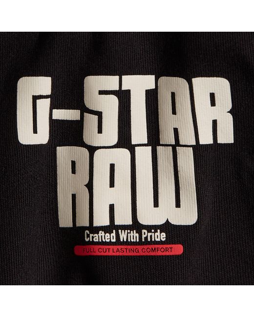 G-Star RAW Engine Back Graphic Loose T-Shirt in Black für Herren