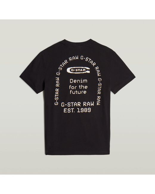 G-Star Black Back Graphic Arch T-Shirt for men