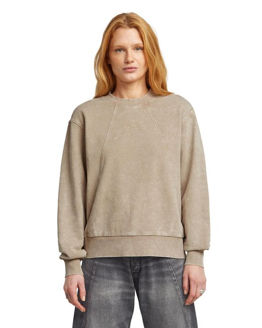 G-Star Natural Washed A Line Script Sweater