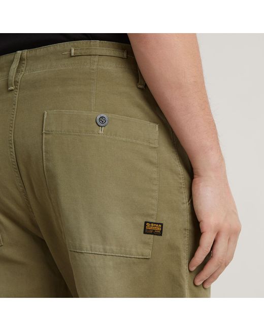 Chino Pleated Relaxed G-Star RAW pour homme en coloris Green