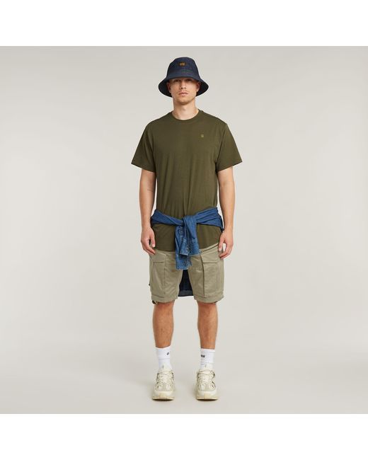 G-Star Rovic Zip Regular Short in het Natural voor heren