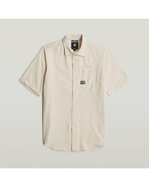 G-Star RAW Bristum 1 Pocket Slim Hemd in Natural für Herren