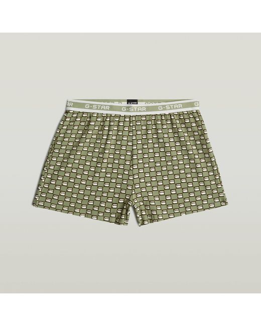 G-Star Green Tee And Short Pajamas Set