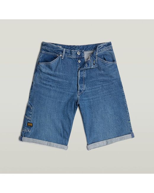 G-Star Blue Bam Logger Shorts for men