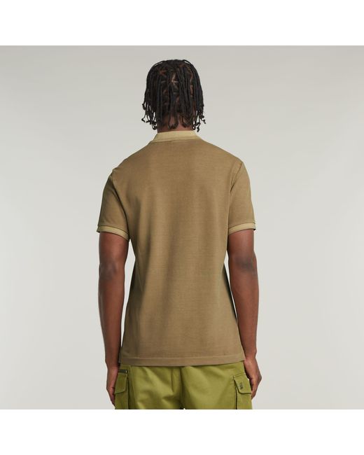 G-Star Dunda Overdyed Slim Poloshirt in Green für Herren