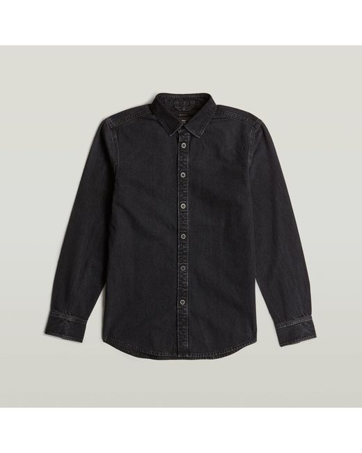 G-Star Clean Slim Overhemd in het Black voor heren