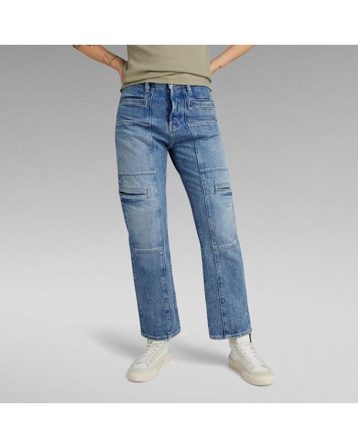 G-Star RAW Viktoria Utility High Straight Jeans in Blue für Herren
