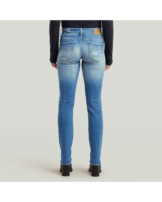 G-Star Blue Midge Slim Straight Jeans