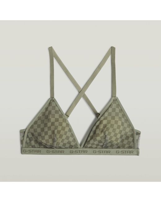 Lot De 2 Bralettes Mesh Triangle G-Star en coloris Green