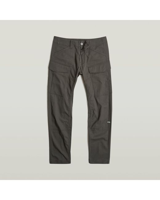 G-Star Gray Cargo Regular Tapered Pants for men