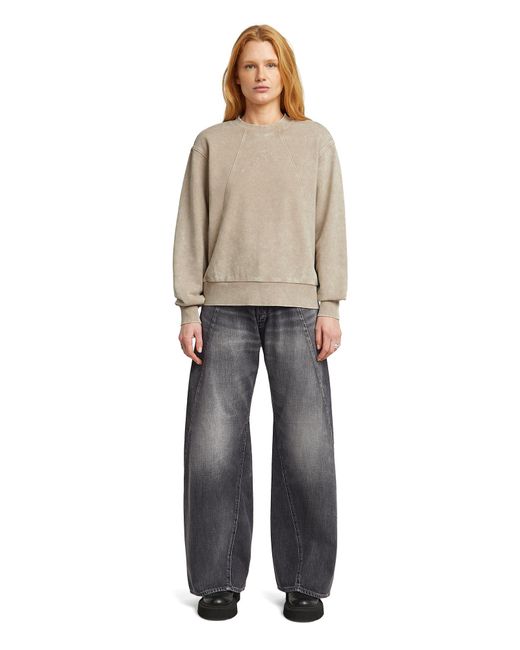 G-Star Natural Washed A Line Script Sweater