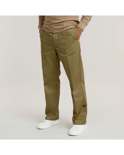 Chino Regular Straight Pocket G-Star RAW pour homme en coloris Green