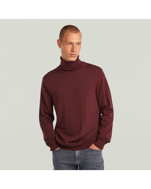 G-Star Premium Core Turtle Strickpullover in Red für Herren