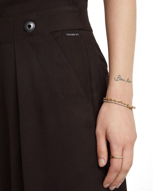 G-Star Black Fluid Strap Jumpsuit
