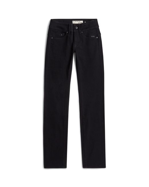 G-Star Black Midge Slim Straight Jeans